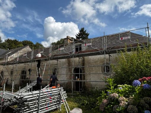 Restauration couverture chateau